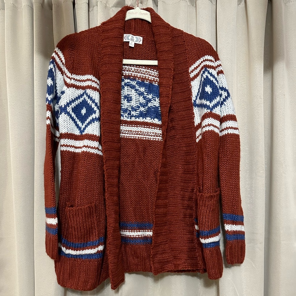 Pink Rose - western look cardigan
